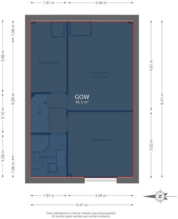 Floorplan - Van Pallandtvliet 21, 2992 WR Barendrecht